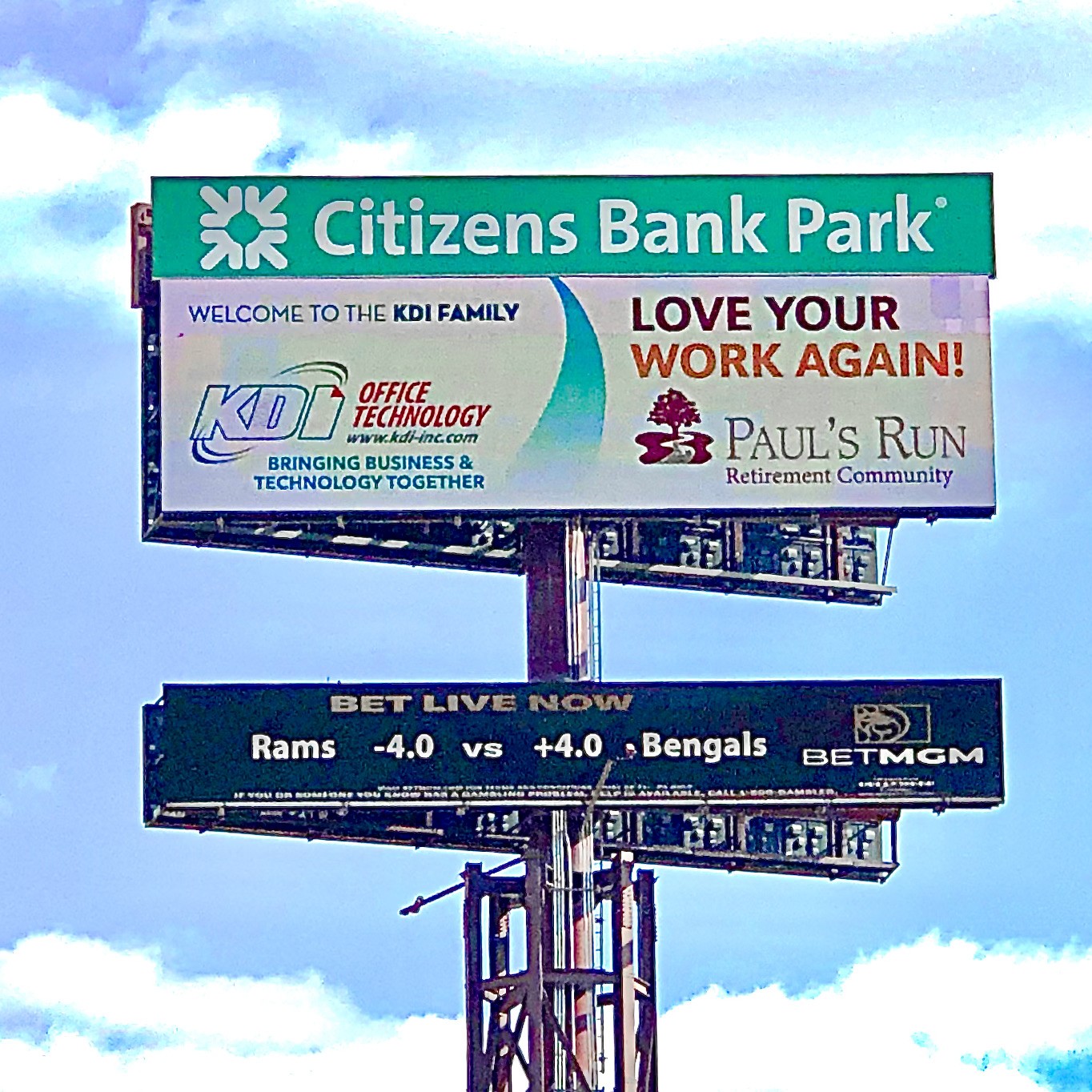 KDI Billboard love your work again retirement community
