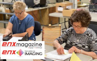 As featured in ENX Magazine, IMR Digital team members prepare documents for conversion by removing staples, placing separators and performing minor repairs.