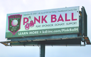 KDI Pink Ball Billboard