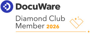 DocuWare Partner Diamond Club Member 2026 award badge